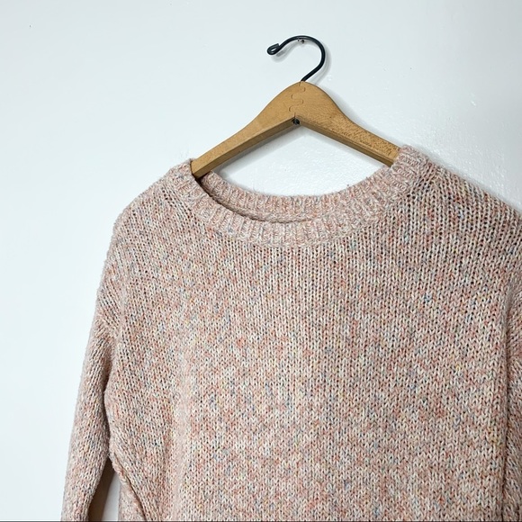 Ann Taylor LOFT Pastel Pink Marled Knit Sweater XS - Picture 3 of 7
